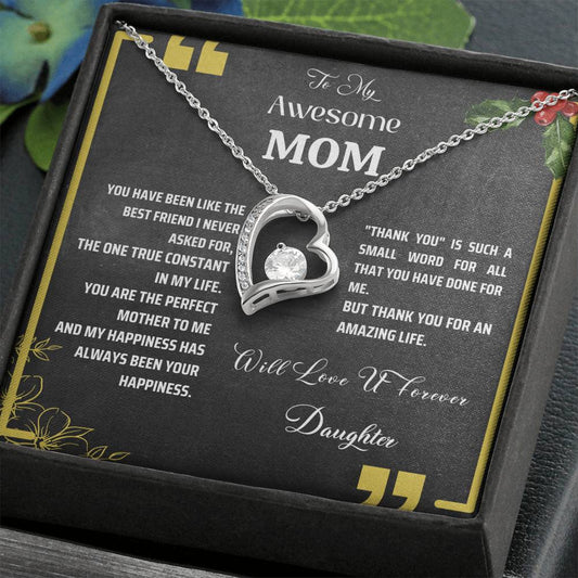 Thank You For Helping Me Grow, Thank You Notes, Unique Thank You Gifts, Necklace For Mom, Christmas Gift From Daughter, Love You Forever Pendant