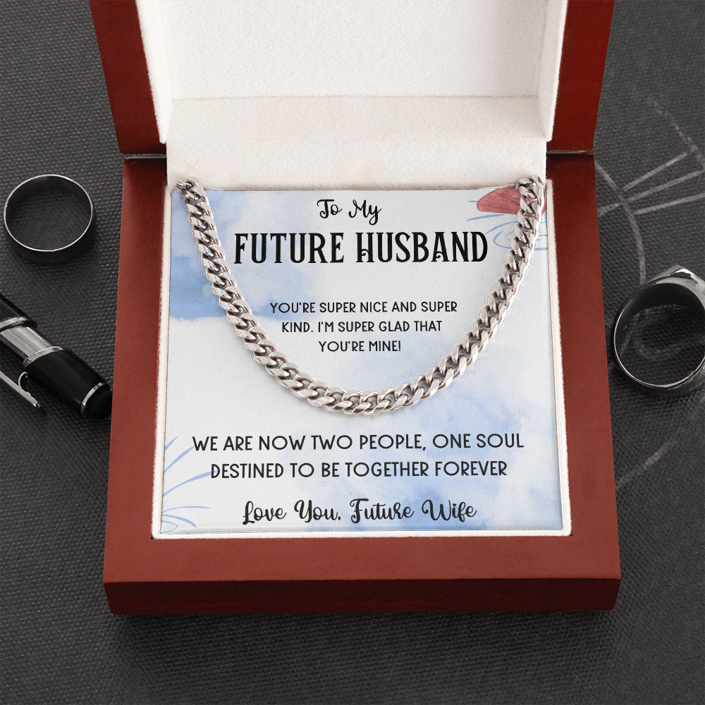 Just Engaged, Future Hubby, Best Husband Gift, Future Mr Necklace, For Future Husband Present, Soulmate Gift, Valentines Day