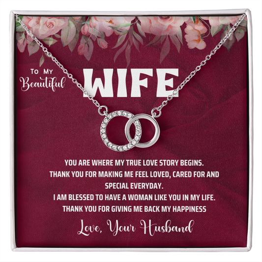 Thank You For Caring Wife Necklace