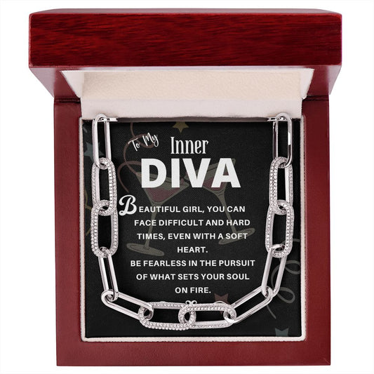To My Inner Diva Forever Linked Necklace