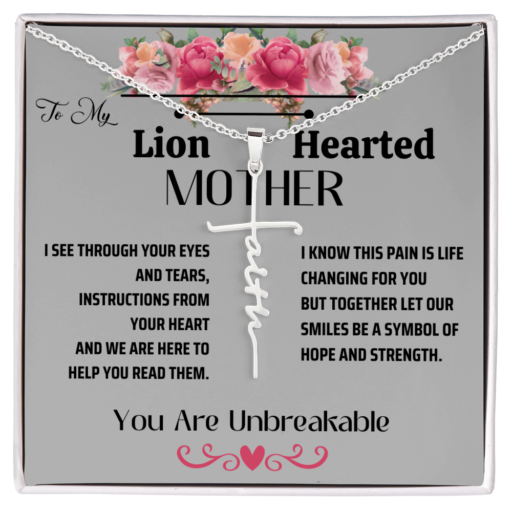 My Lionhearted Mother Faith Necklace