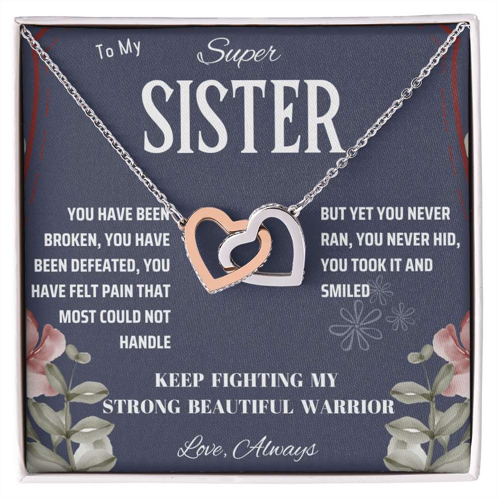 My Super Sister Interlocking Hearts Necklace