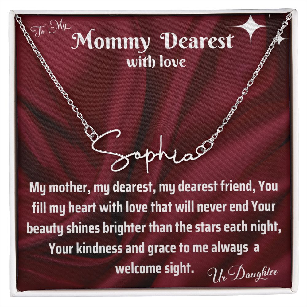 A Mother's Love Name Necklace