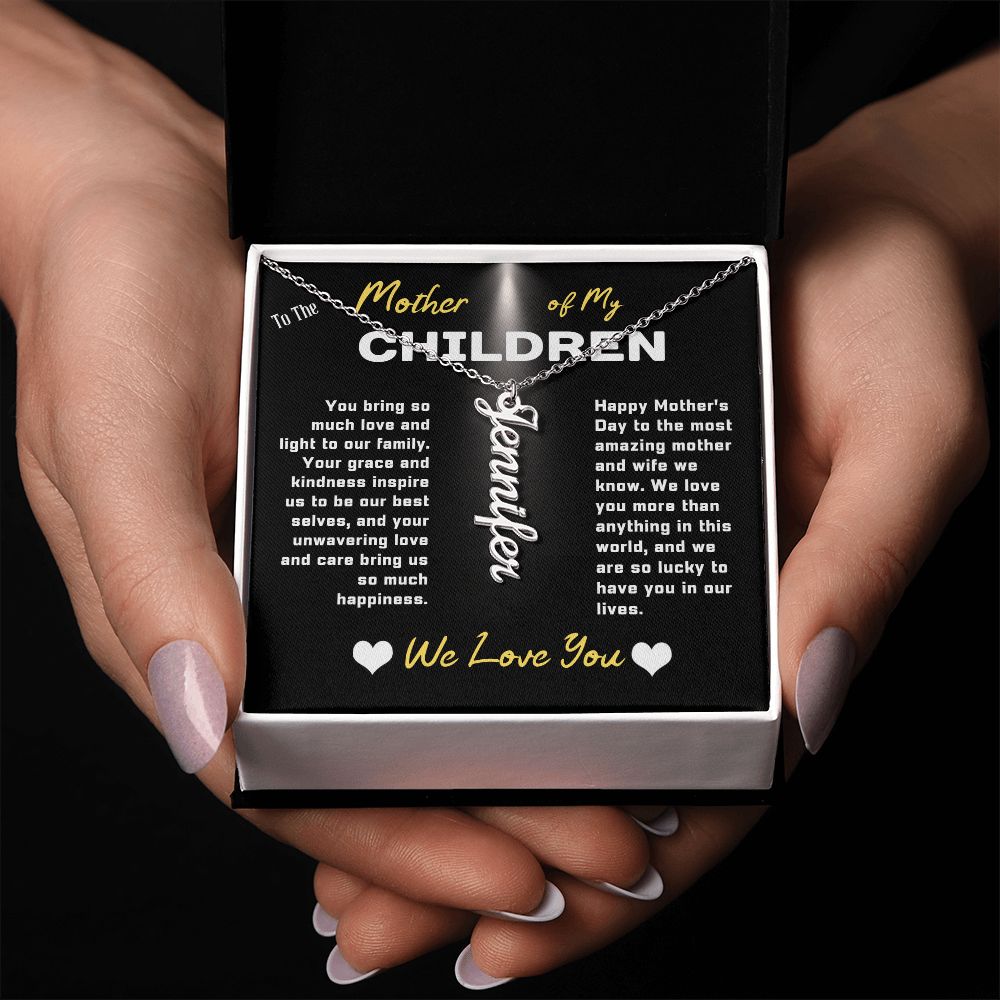 "Mother of My Children" Appreciation Necklace