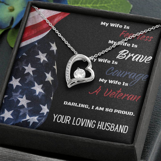 Army Wife, Military Wife Necklace, To My Wife Homecoming, Amazing Wife Gift From Husband, Military Veteran Wife, World's Best Wife Jewelry