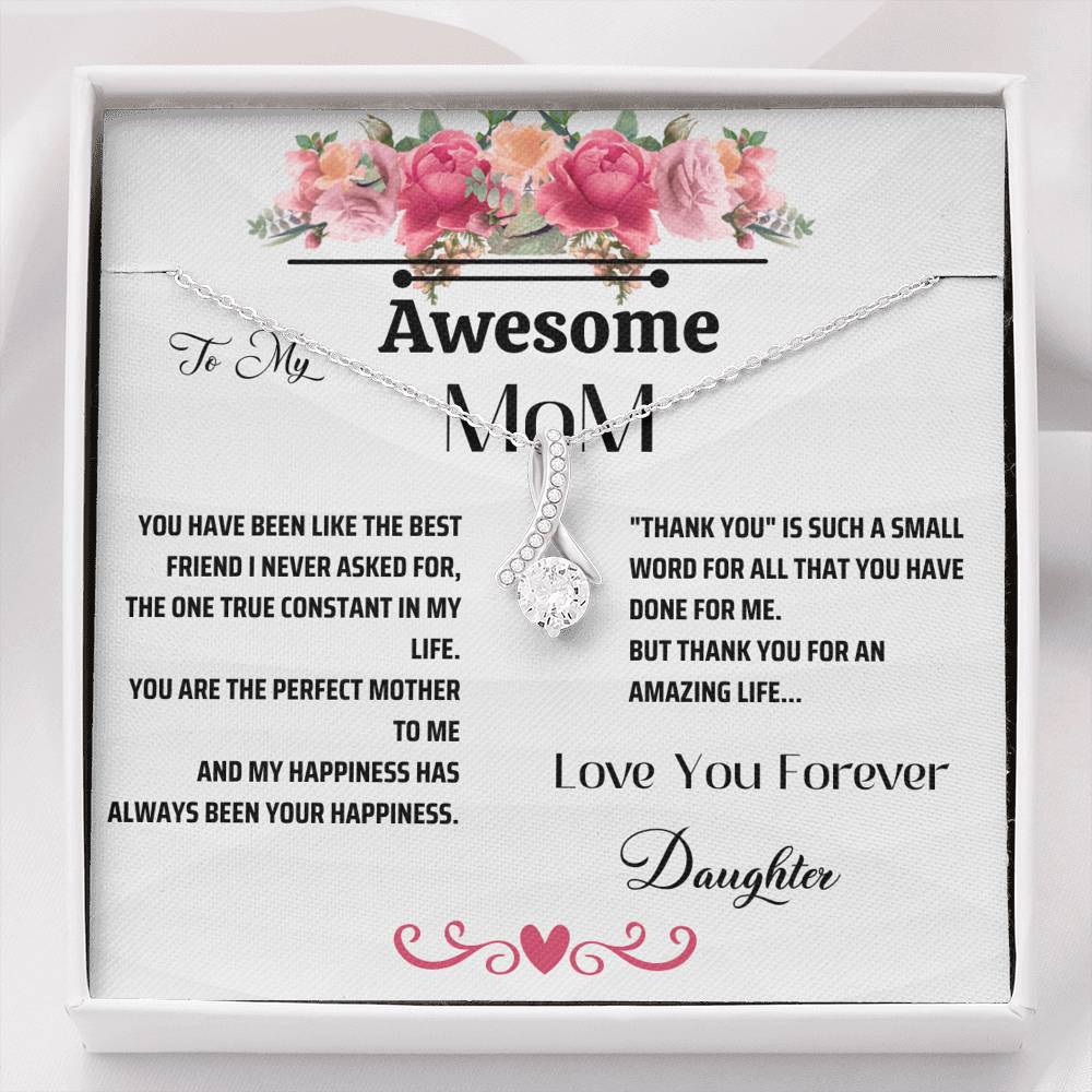 Thank You For Helping Me Grow, Thank You Notes, Unique Thank You Gifts, Necklace For Mom, Christmas Gift From Daughter, Love You Forever Pendant